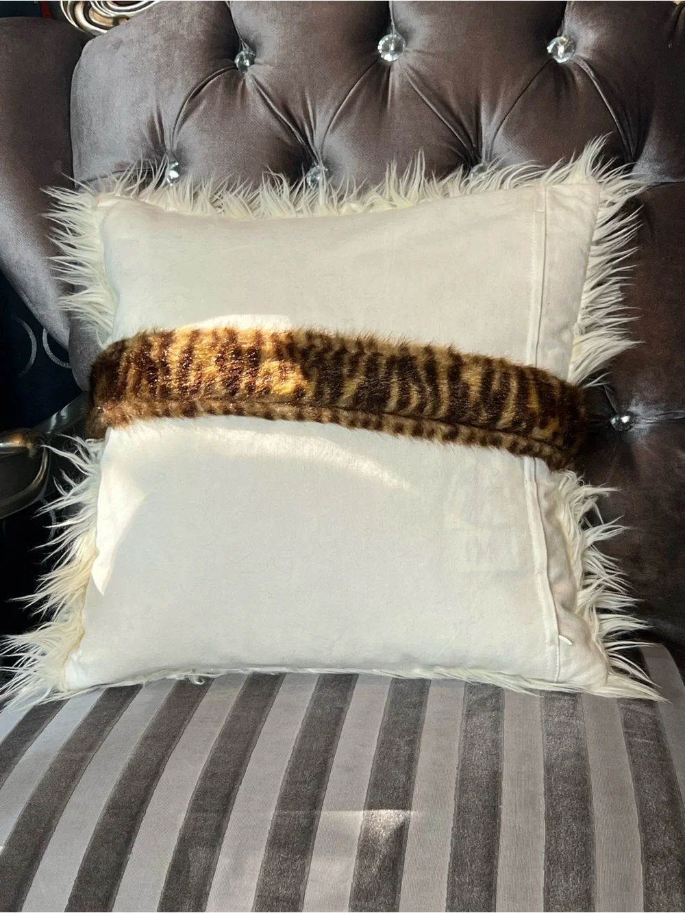 🐯🐆 Faux Fur Animal Print Wide Statement Belt 🤎✨